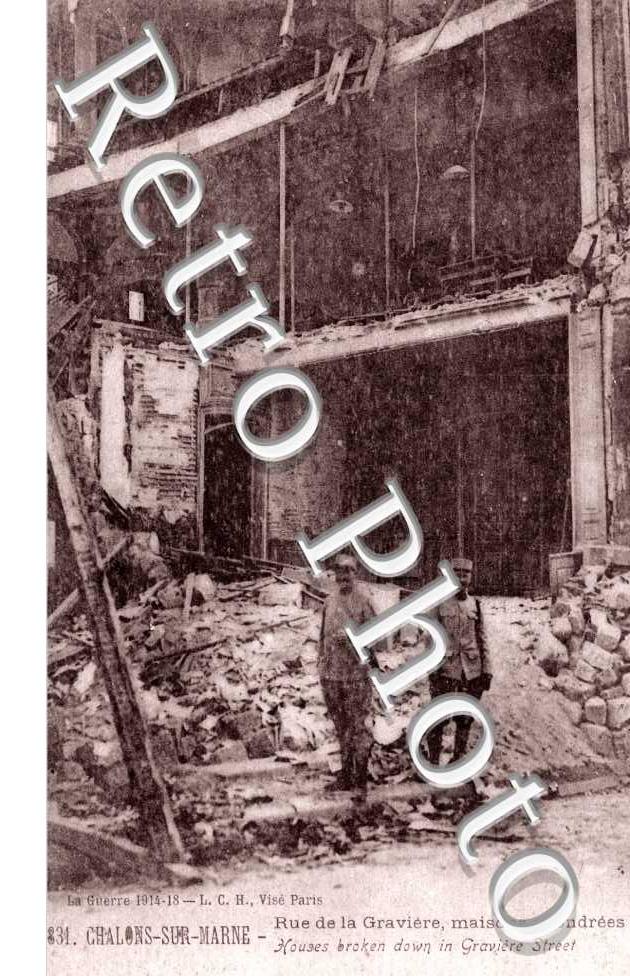 rue de la graviere en ruines