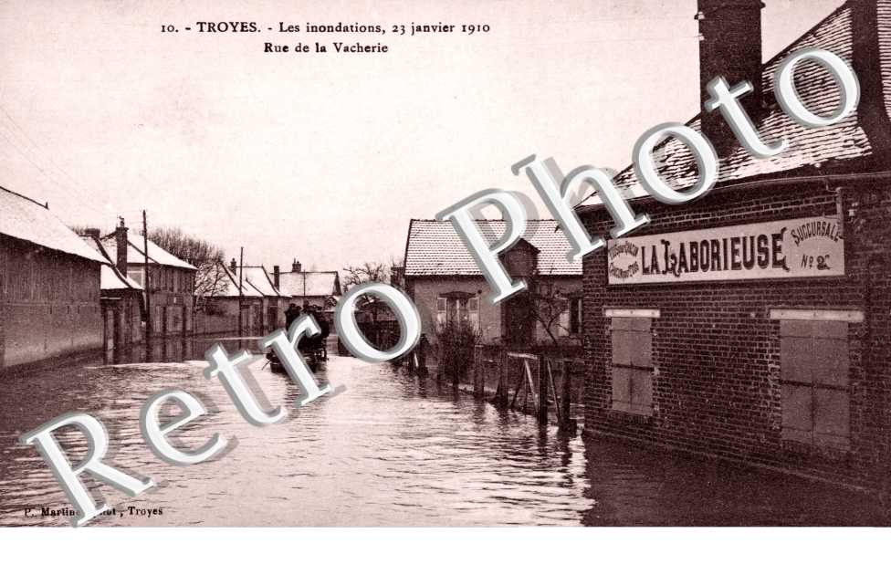 Rue de la Vacherie Les Inondations 23 janvier 1910