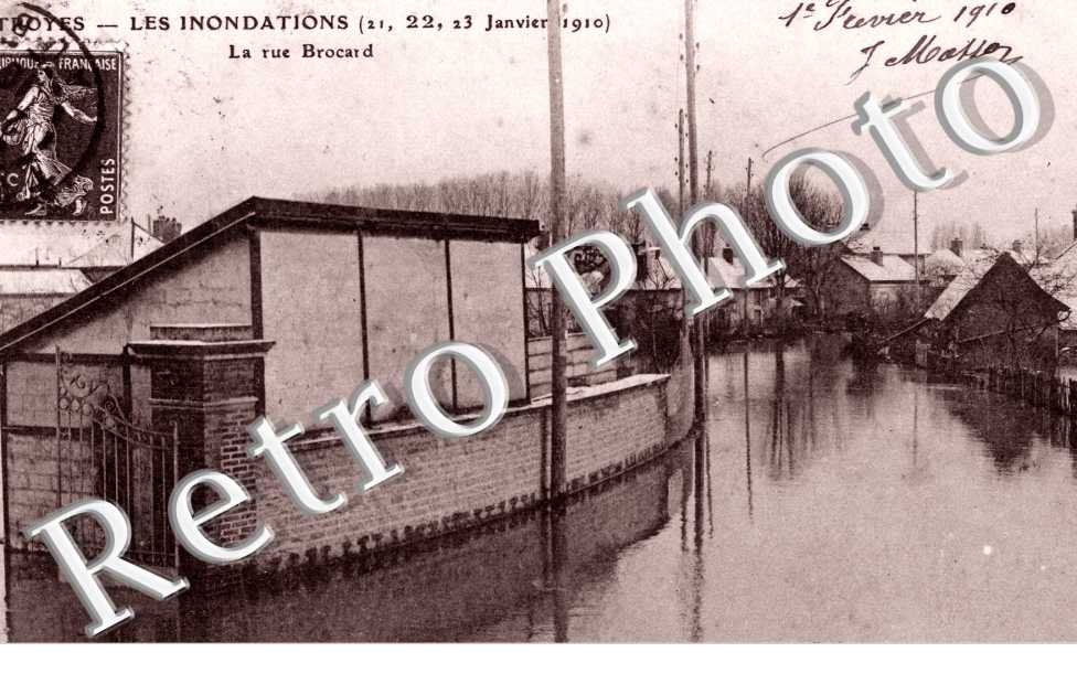 Inondations jenvier 1910, Rue Brocard 