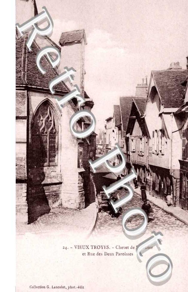 Rue des Deux Paroisses Vieux Troyes, Chevet de Saint-Nizier