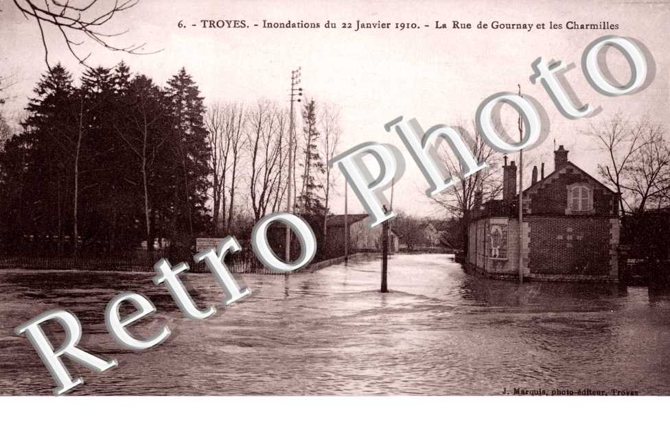 la Rue de Gournay et les Charmilles Pendant l'Inondation du 22 janvier 1910