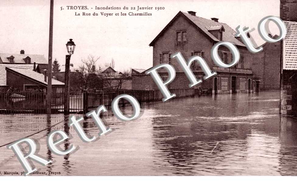  la Rue du Voyer et les Charmilles Inondations du 22 janvier 1910