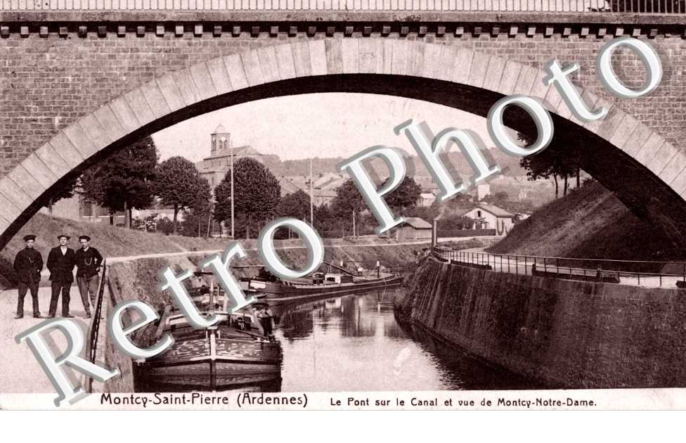 le Pont sur le Canal et vue de Montcy-Notre-Dame