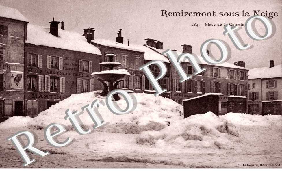 le Place de la Courtine sous la Neige