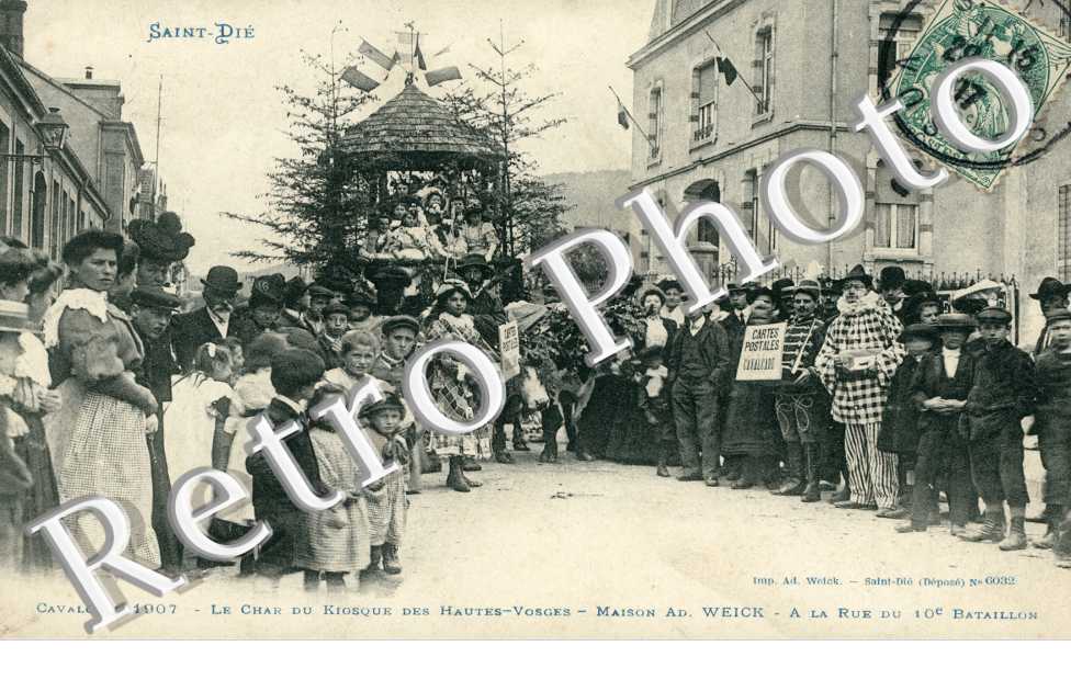 le Char du Kiosque des Hautes-Vosges, Maison Ad. Weick, A la Rue du Dixieme Bataillon