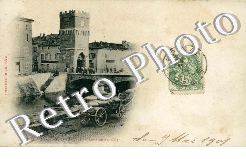 Reconstitution de l'ancien Boudiou en 1864