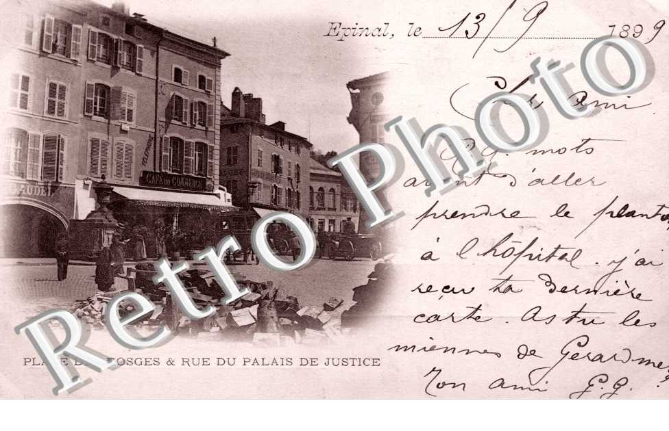 place des Vosges et rue du Palais de Justice en 1899