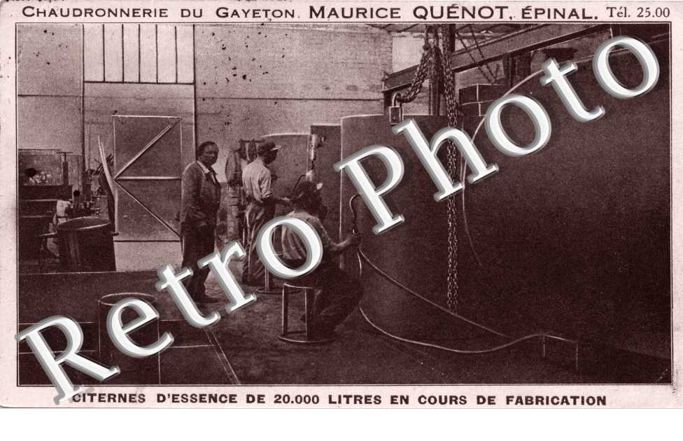Chaudronnerie du Gayeton - Maurice Quenot - citernes d'essence