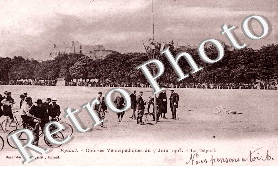 courses Velocipedes du 17 juin 1903 - le depart