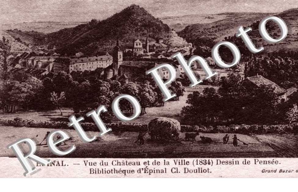 Vue du Chateau et de la Ville (1834) Dessin de Pensee