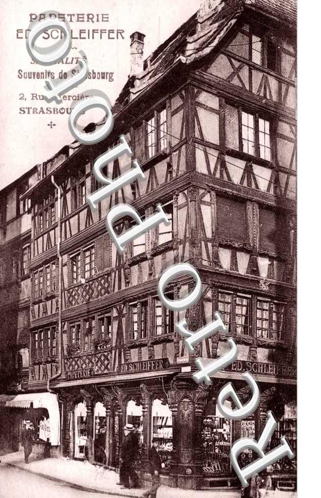 Papeterie ED. Schleiffer, Specialites Souvenirs de Strasbourg, Rue Merciere