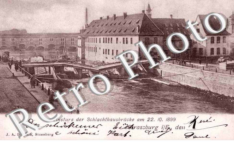 Einsturz der Schlachthausbrucke am 22. 10. 1899