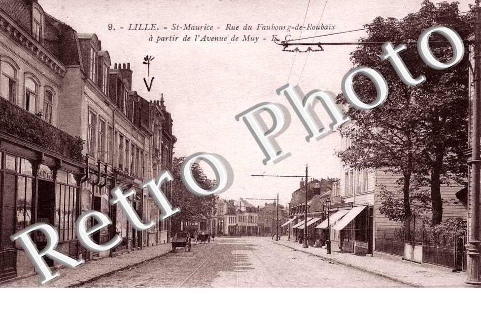 St-maurice - rue du faubourg de Roubaix a partir de l'avenue de Muy