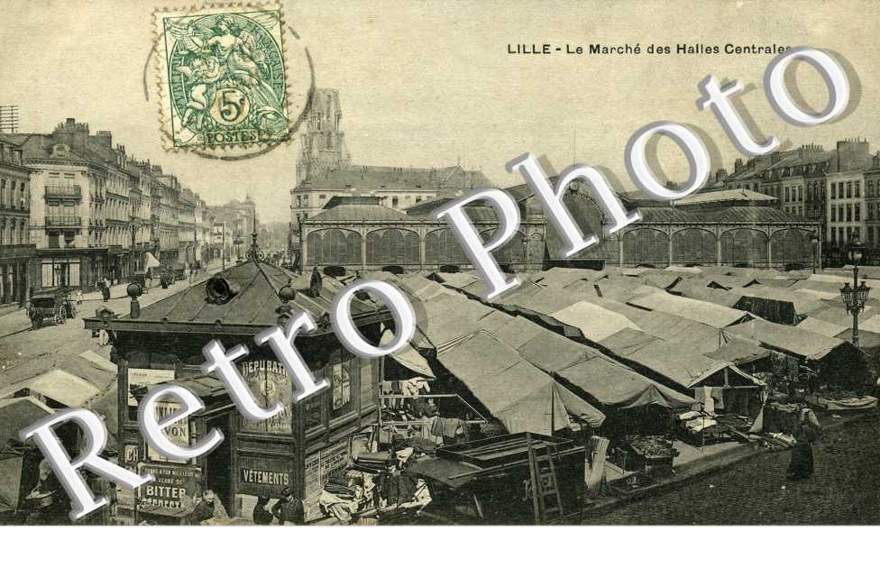 le marche et les Halles Centrales