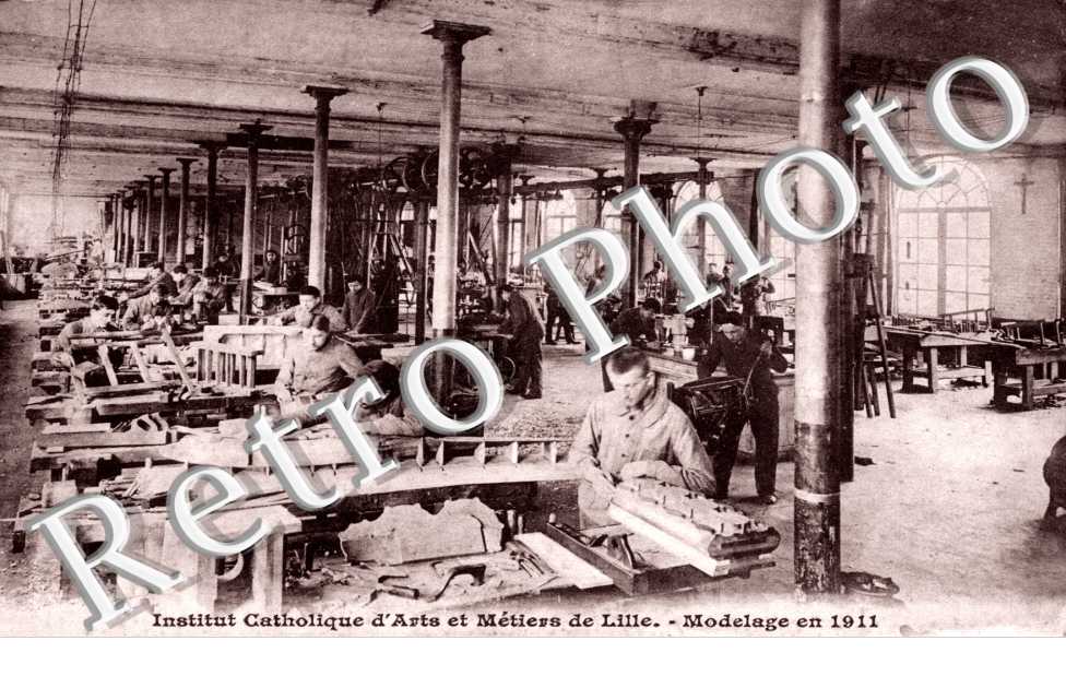 Institut catholique d'arts et metiers - Modelage en 1911