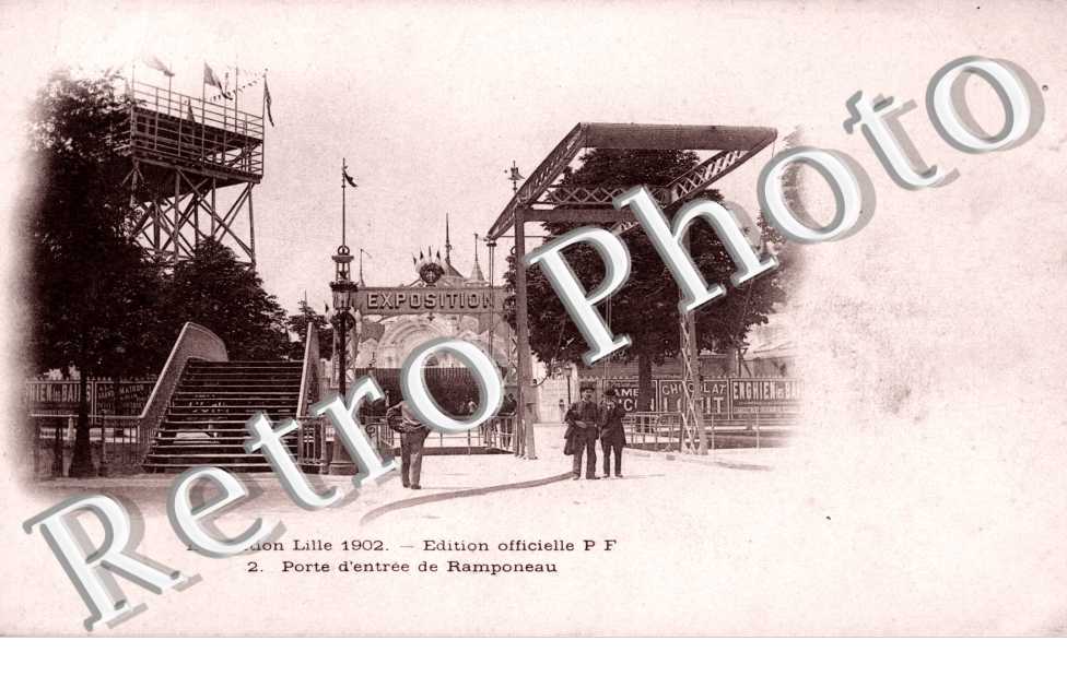 Exposition Lille 1902 - porte d'entree de Ramponeau