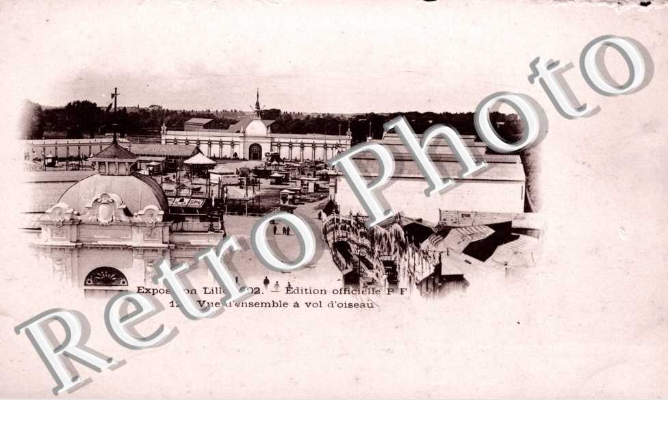 Exposition  Lille 1902 - Vue d'ensemble à vol d'oiseau