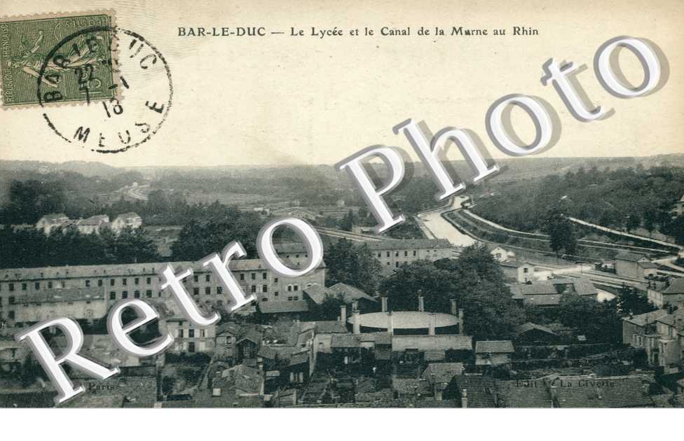 le Lycee et le Canal de la Marne au Rhin