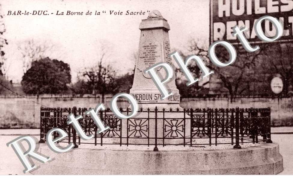 la borne de la Voie Sacree