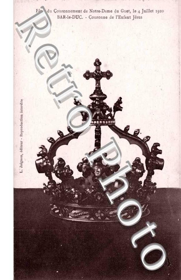 Fete du couronnement de Notre Dame du Guet, 4 juillet 1920 - Couronne de l'enfant Jesus