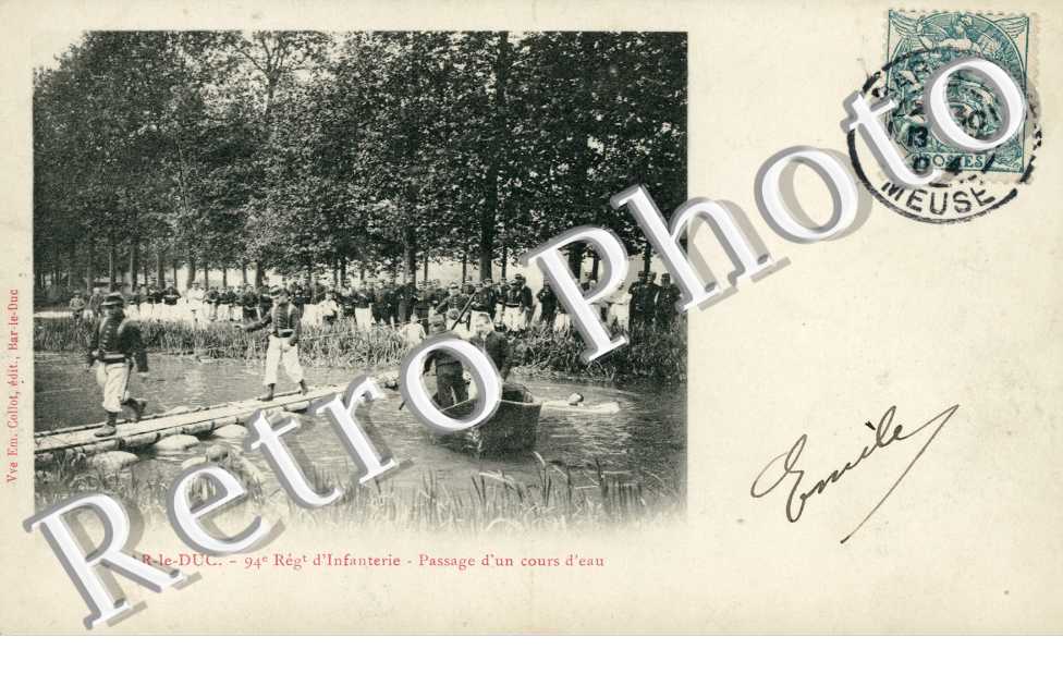94eme regiment d'infanterie Passage d'un cours d'eau
