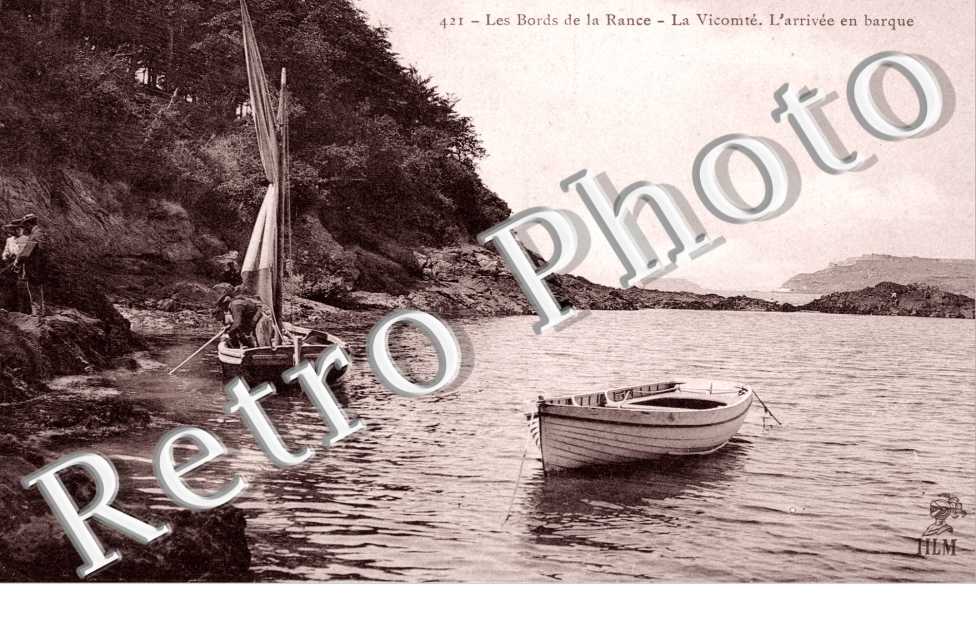cote d'Emeraude, les bords de la Rance, l'arrivee en barque
