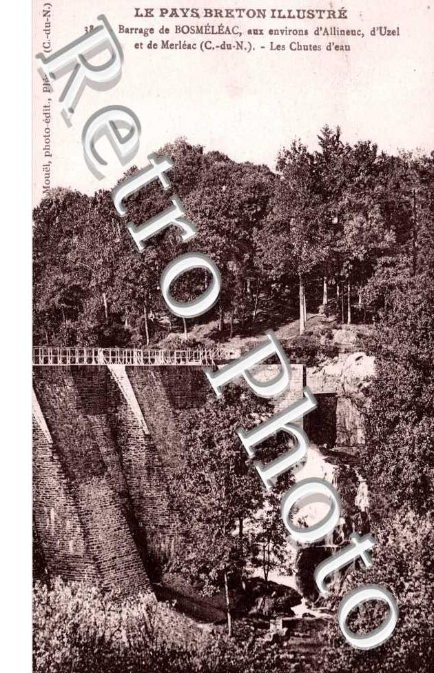 Barrage de Bosmeleac, les Chutes d'eau