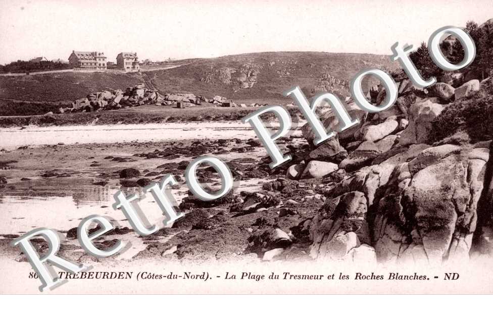 la plage du Tresmeur et les Roches Blanches