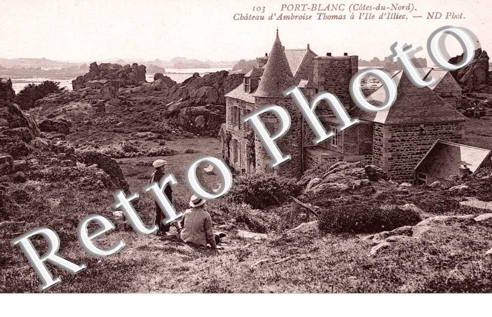 Chateau d'Ambroise Thomas a l'Ile d'Illiec