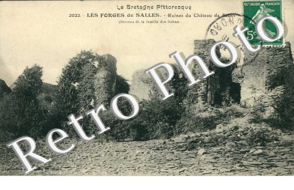 Les Forges de Salles - ruines du chateau de Salles