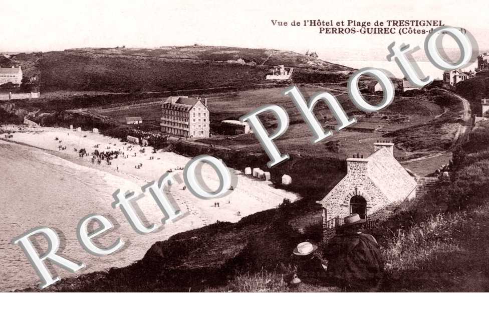 Vue de l'Hotel et Plage de Trestignel