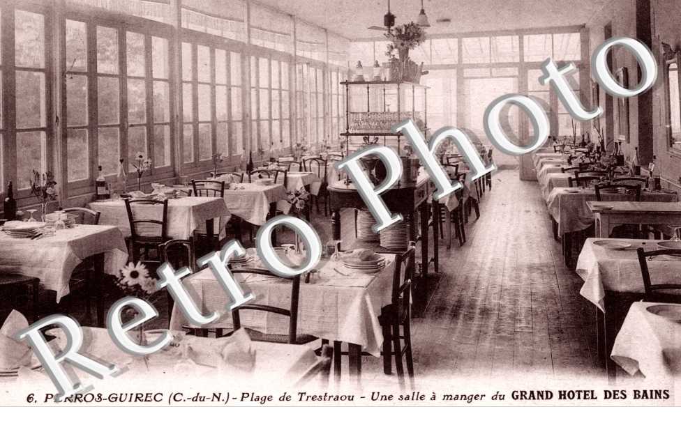 La Plage de Trestraou, une salle a manger du Grand Hotel des Bains