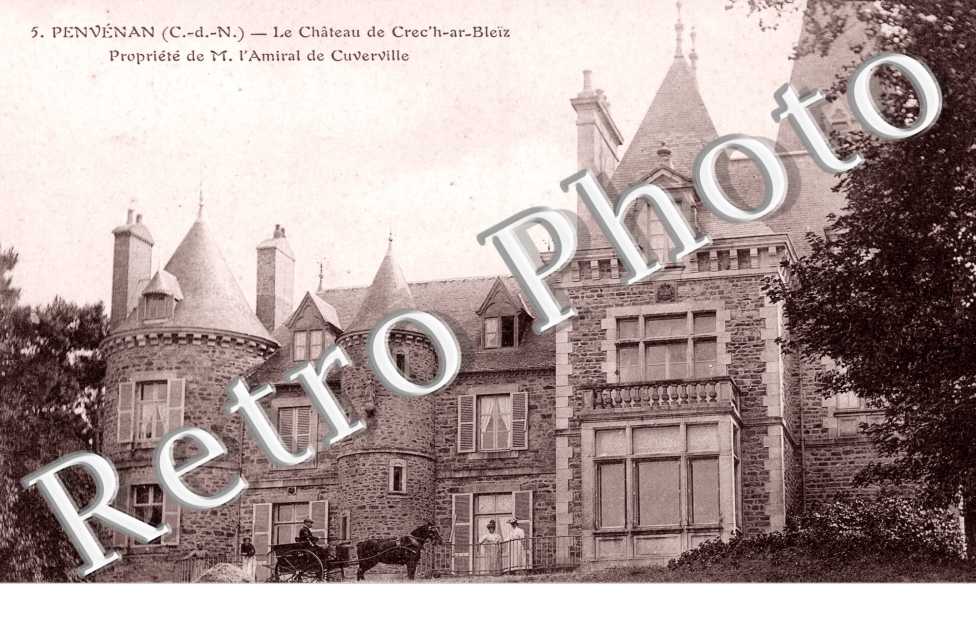 Chateau de Crec'h- ar-Bleiz propriete de l'Amiral de Cuverville