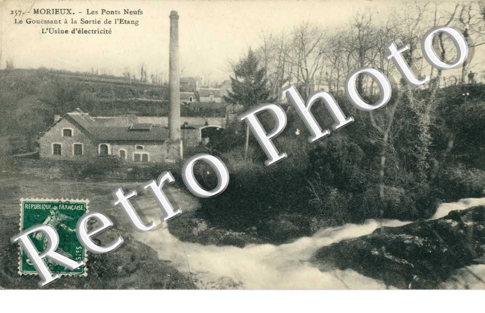 Les Ponts NeufsLeGouessant a la sortie de l'etang l'usine d'electricite