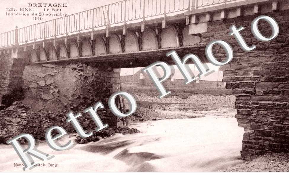 Le Pont Inondation du 23 novembre 1910
