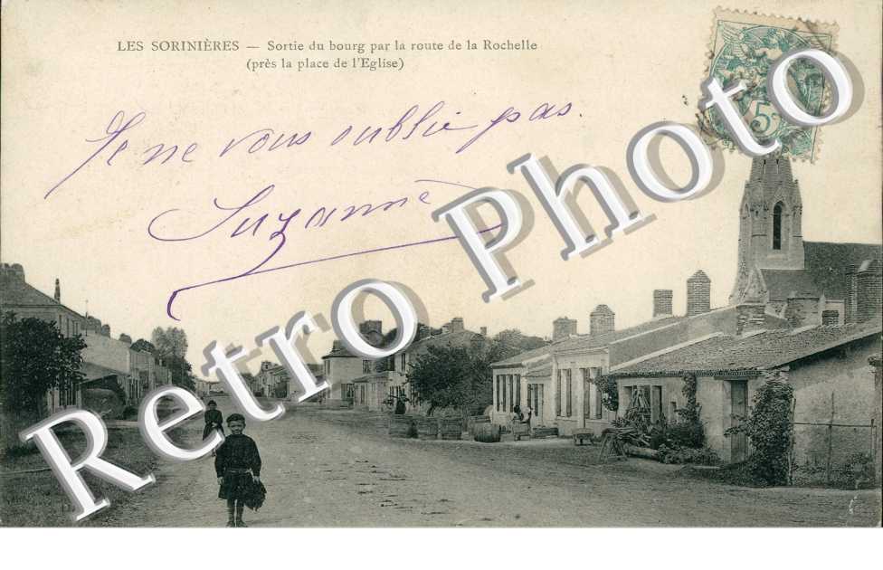sortie du bourg par la route de la rochelle