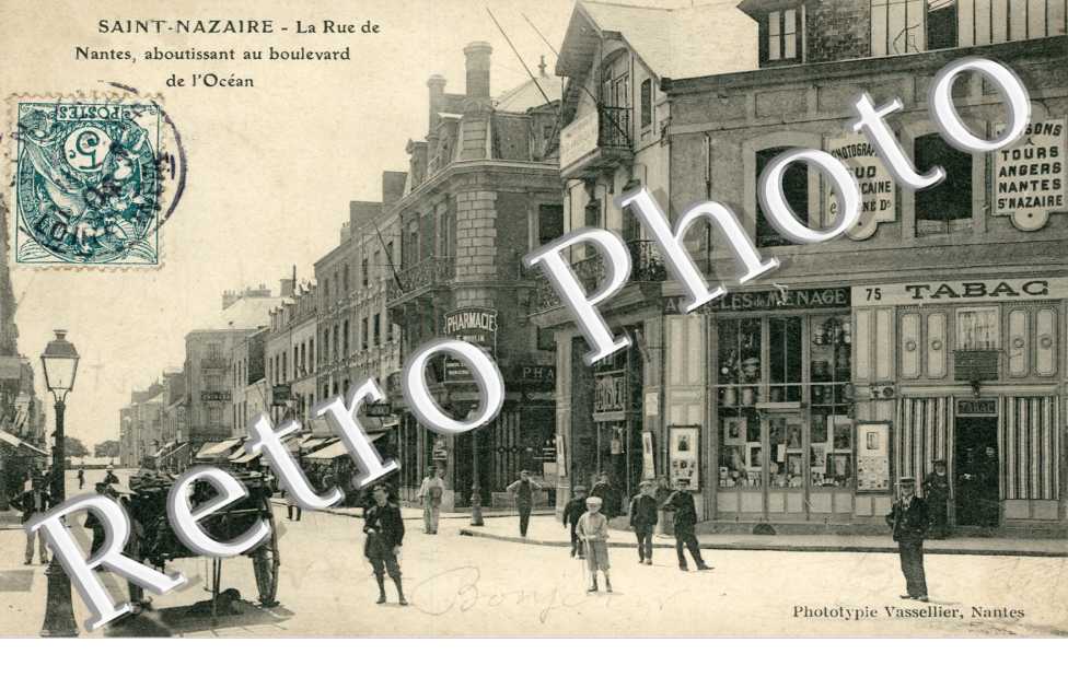Rue de Nantes aboutissant au boulevard de l'Océan