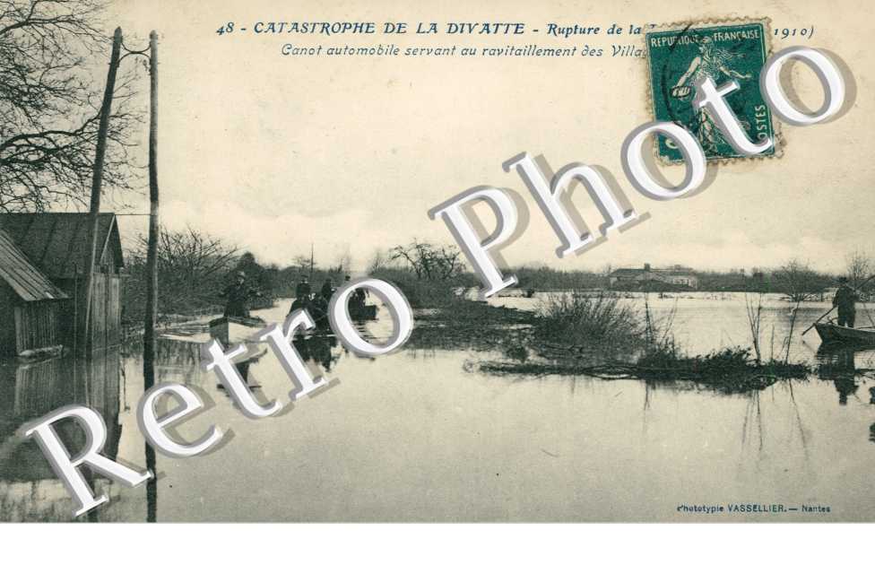 Inondations 1910-1911, Catastrophe de la Divatte