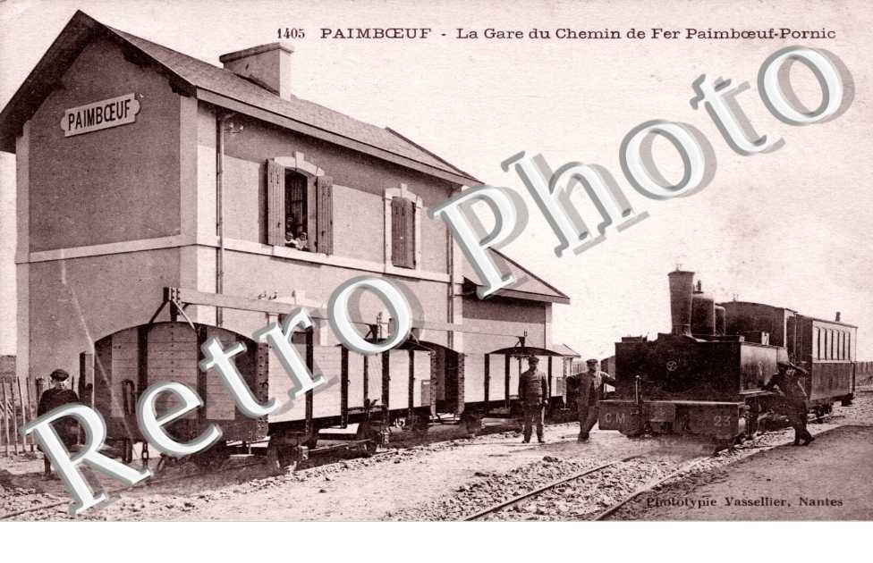 la gare du chemin de fer Paimboeuf Pornic