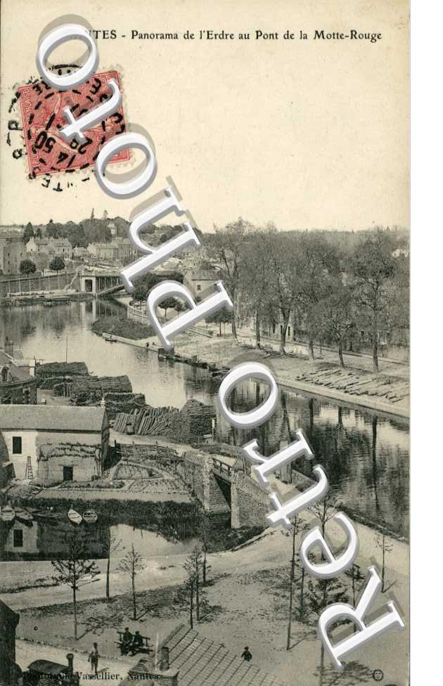 Panorama de l'Erdre au pont de la Motte Rouge