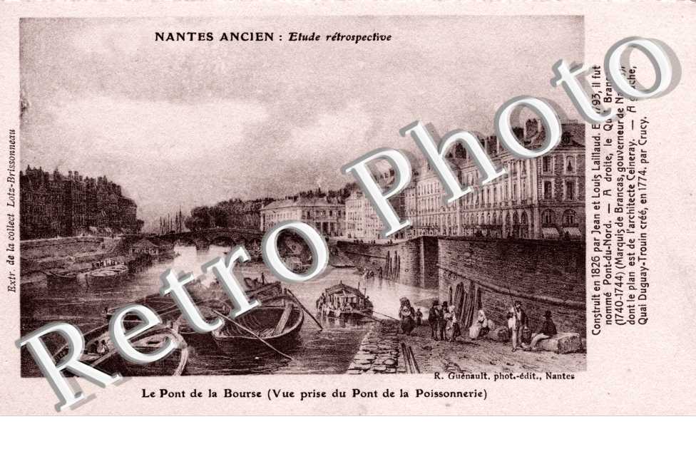 le Pont de la Bourse - Gravure