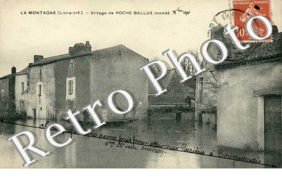 Village de Roche Ballue inonde