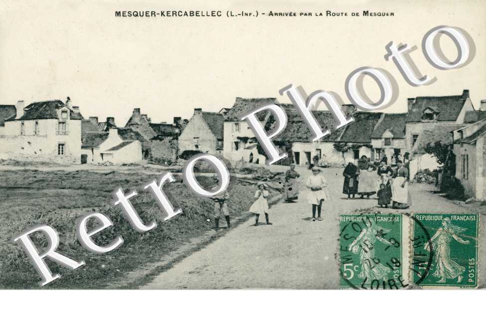 arrivee par la route de mesquer