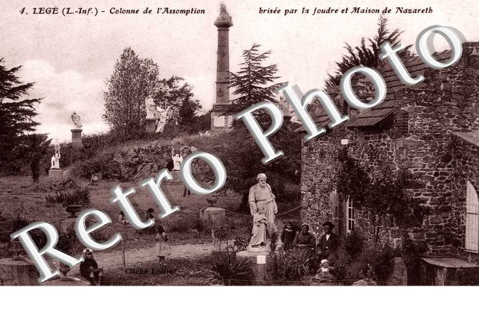 colonne de l'assomption brisee par la foudre et maison de nazareth