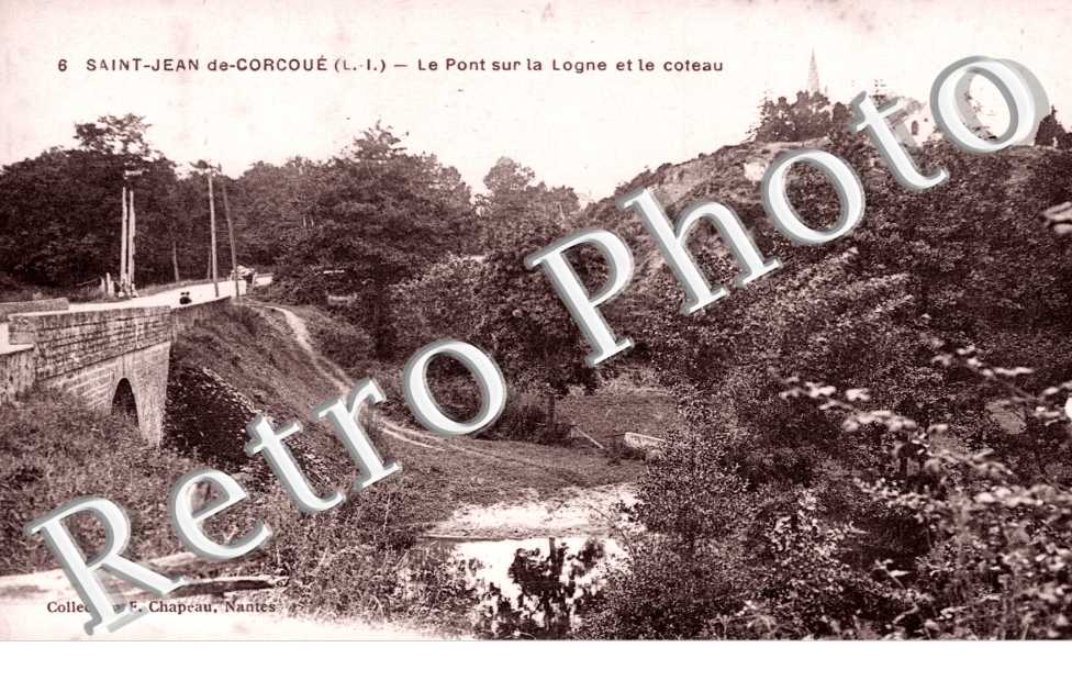 SAINT JEAN DE COURCOUE le Pont sur la Logne et le Coteau
