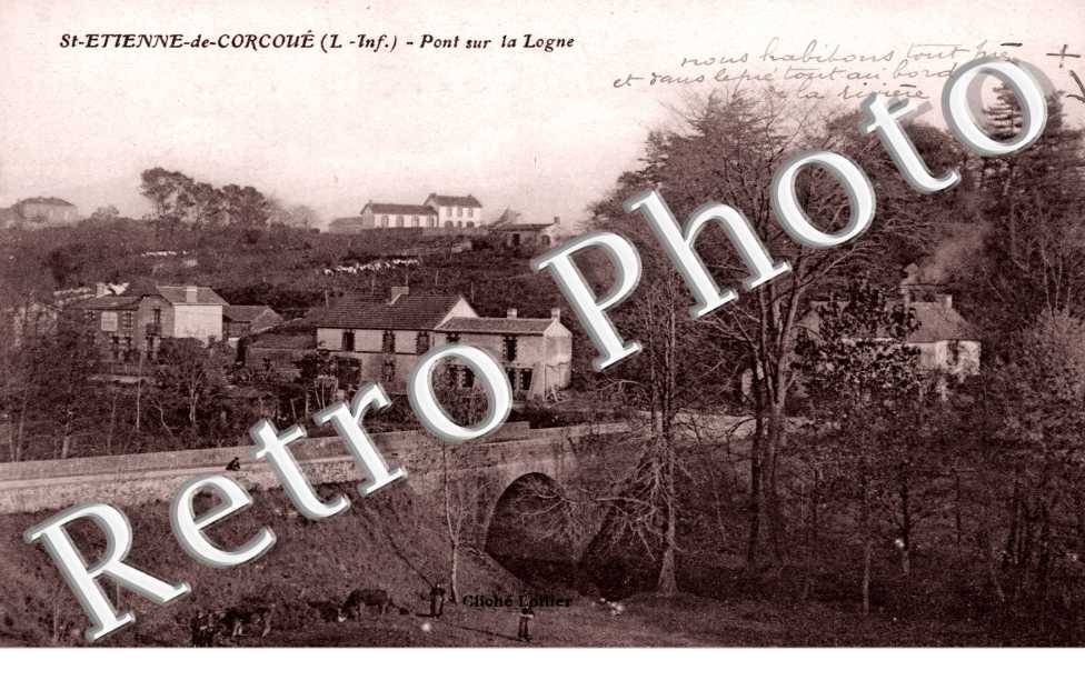SAINT ETIENNE DE COURCOUE pont sur la logne