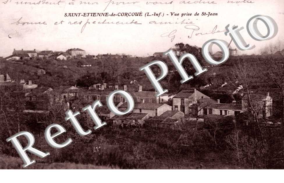 SAINT ETIENNE DE COURCOUE Vue prise de Saint-Jean