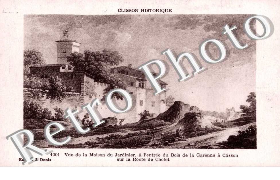Vue de la Maison du Jardinier a l'entree du Bois de la Garenne sur la Route de Cholet