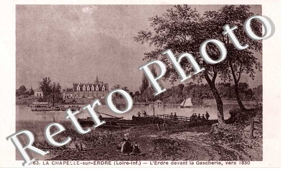 L'Erdre devant la Gascherie 1850