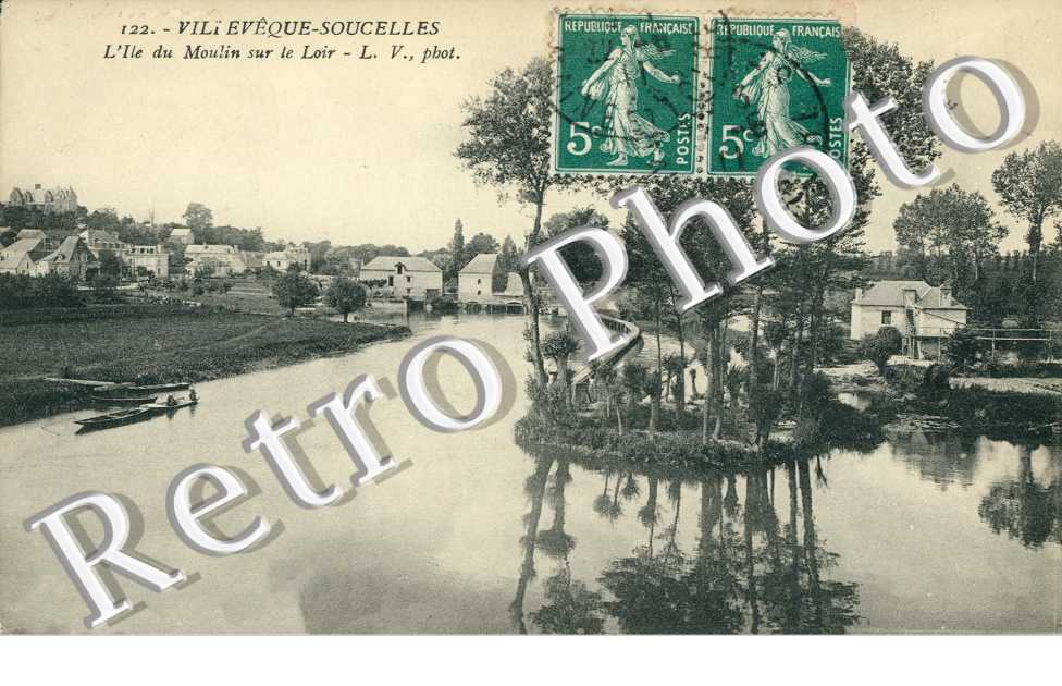 L'ile du moulin sur le Loir
